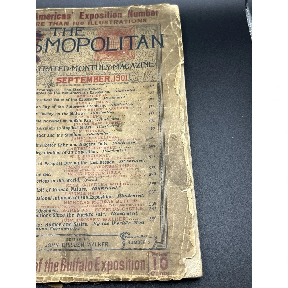 Antique The Cosmopolitan Magazine - September 1901‎ Souvenir of Buffalo Expo Old